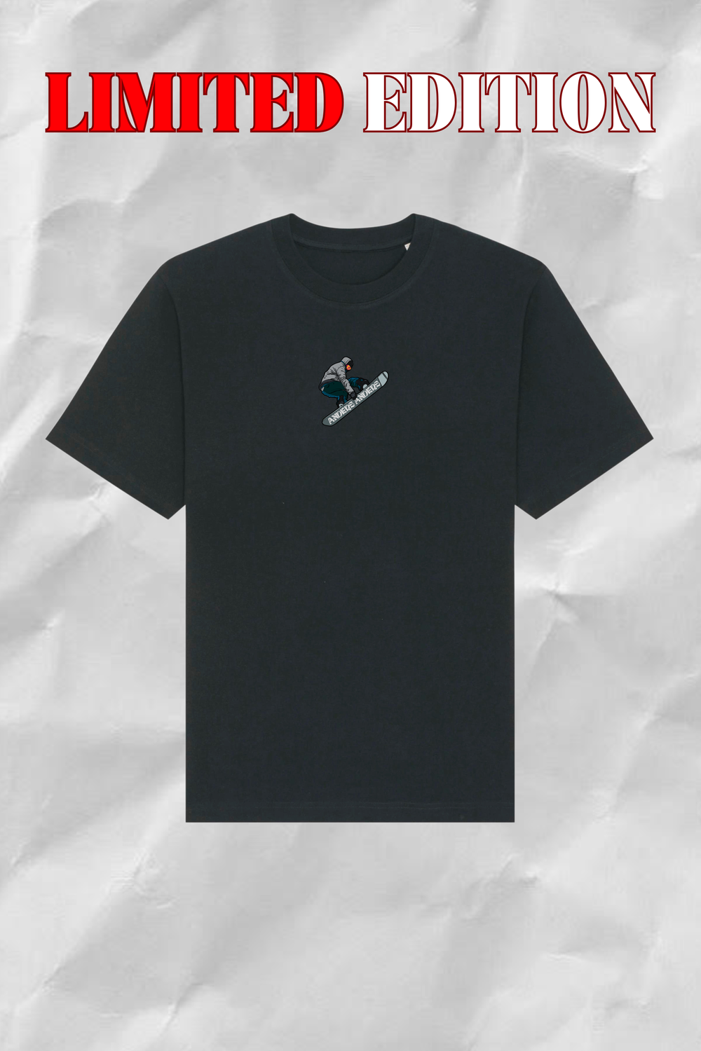 unisex ski tee black (limited)