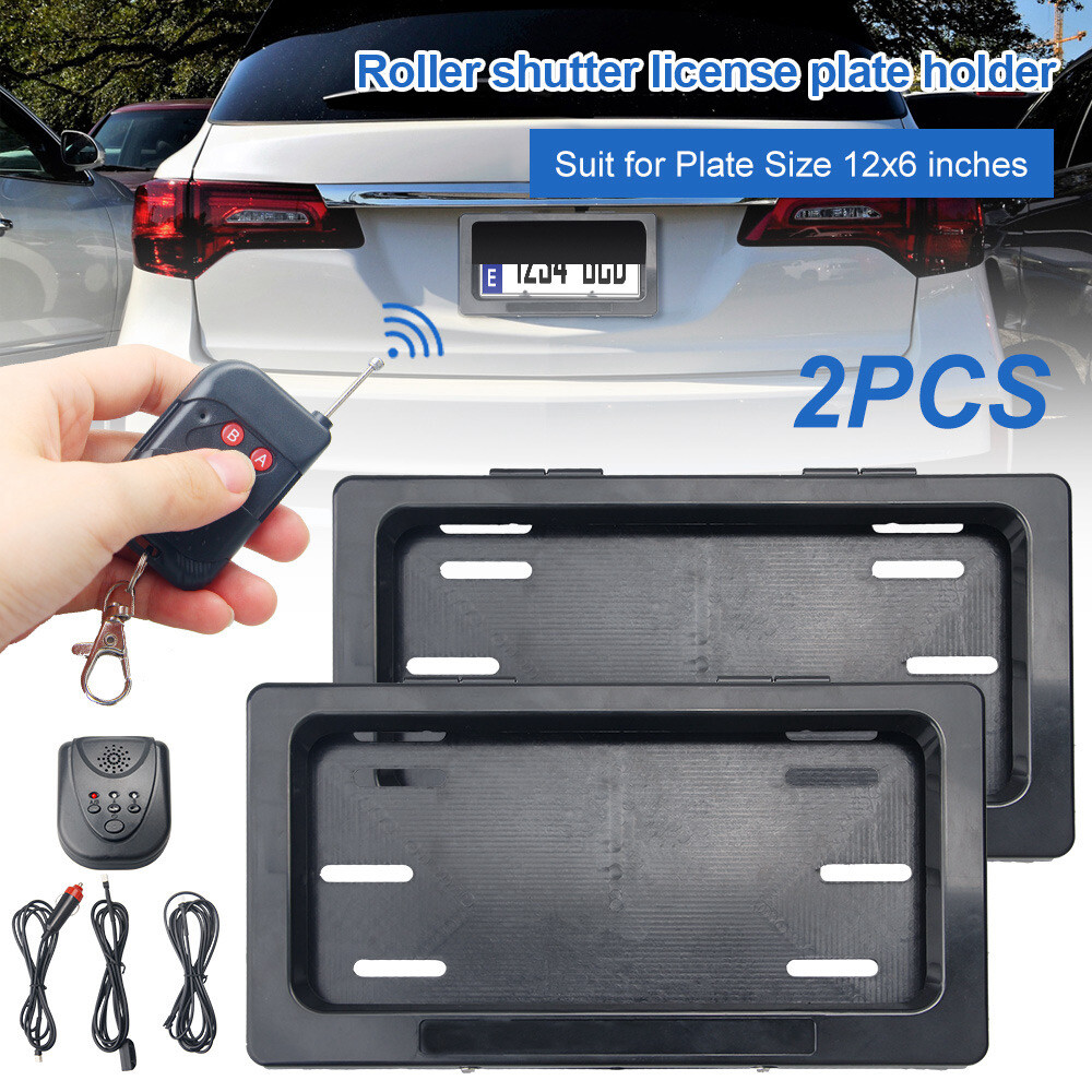 Roller Shutter License Plate Holder