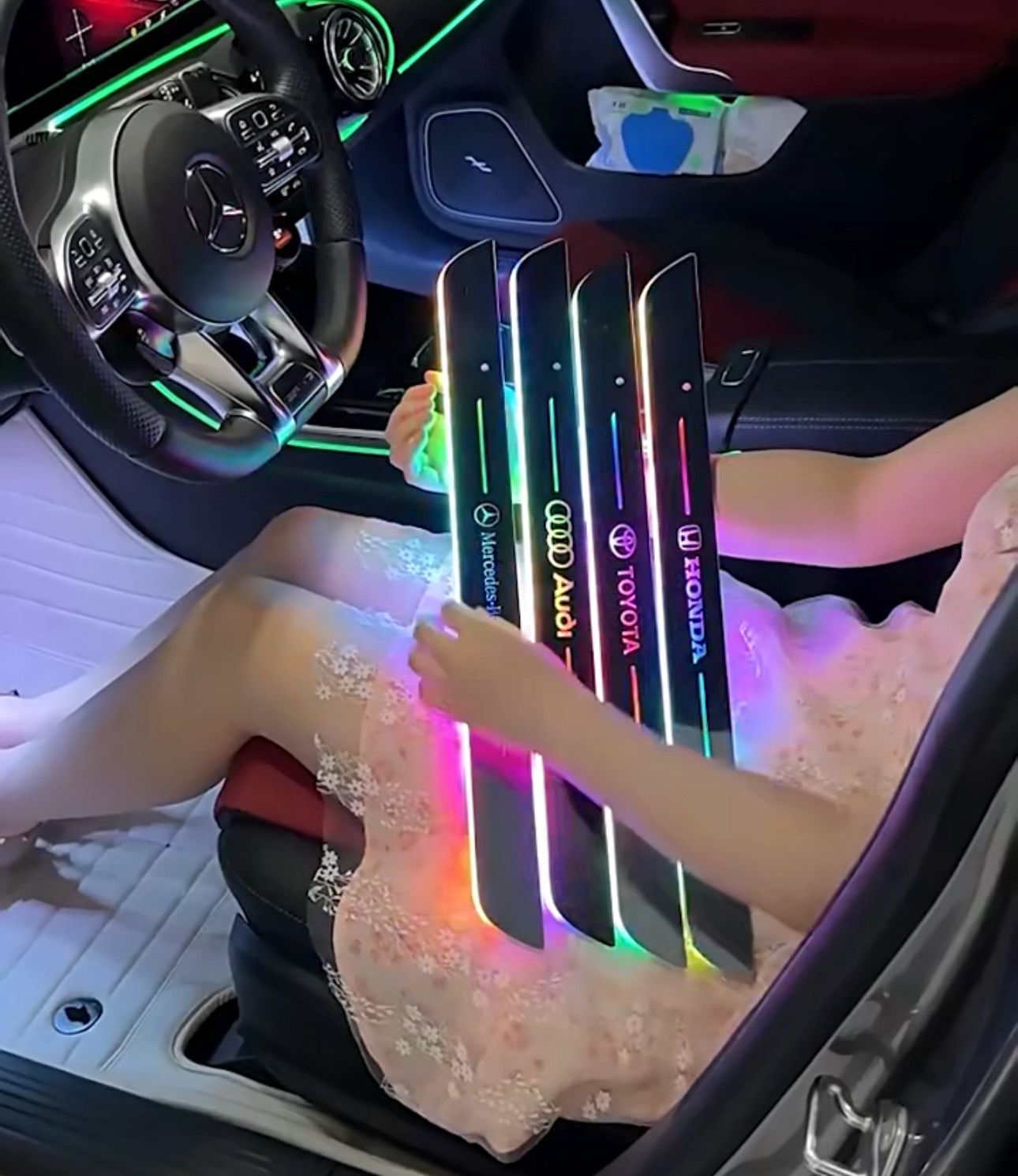 Car Door Light Cover With Logo