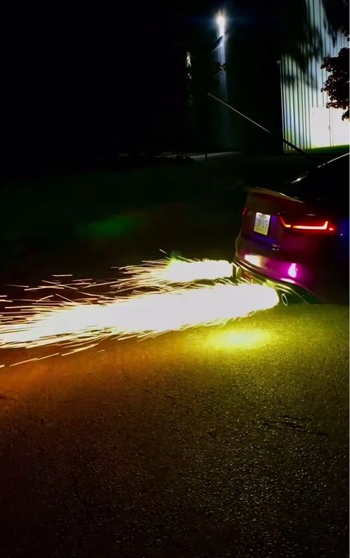 Car Exhaust Fire 🔥 ( For All Cars It is very simple to use And Safe )