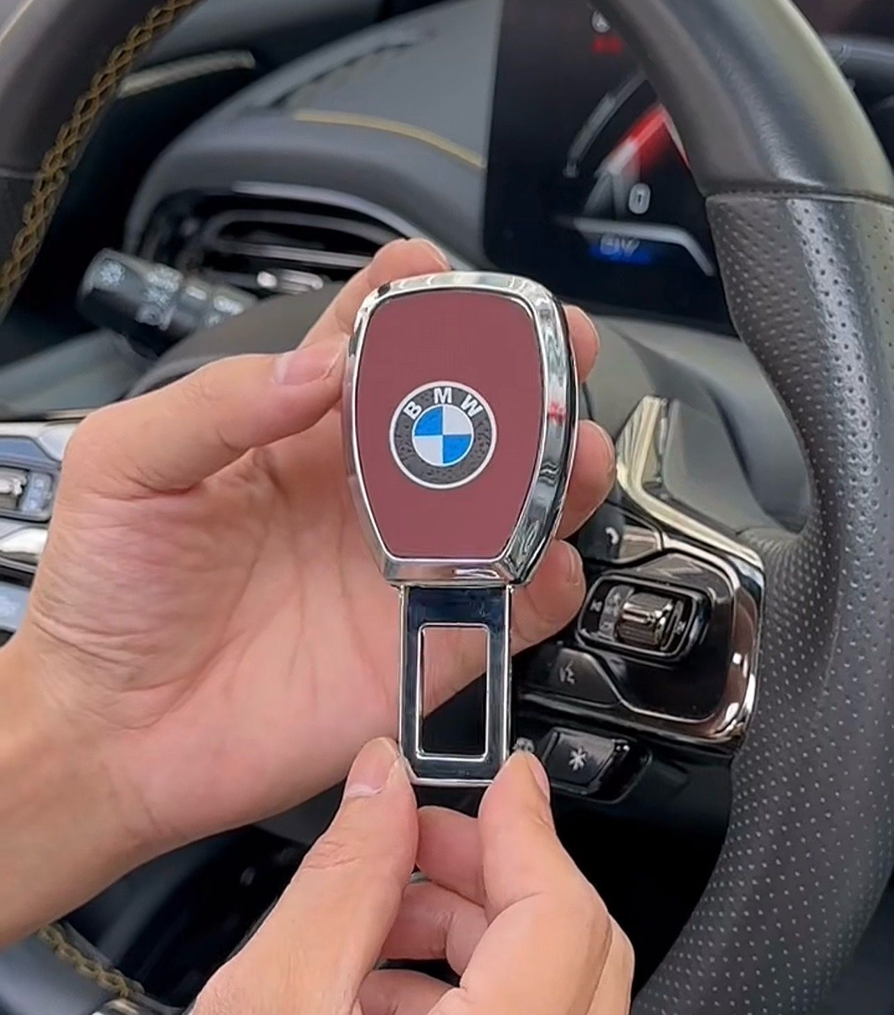 Luxury Logo Plug Seat Belt 2pcs