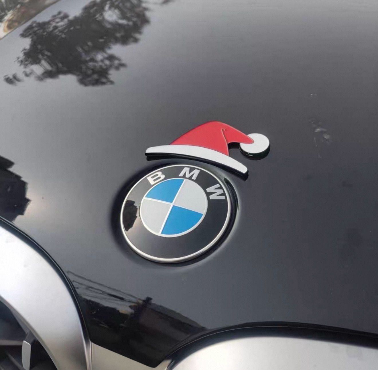 Car Stickers Christmas Hats Little Red Hats 2 pcs ( Price For 2 Pcs Products ) For All Car And Bike