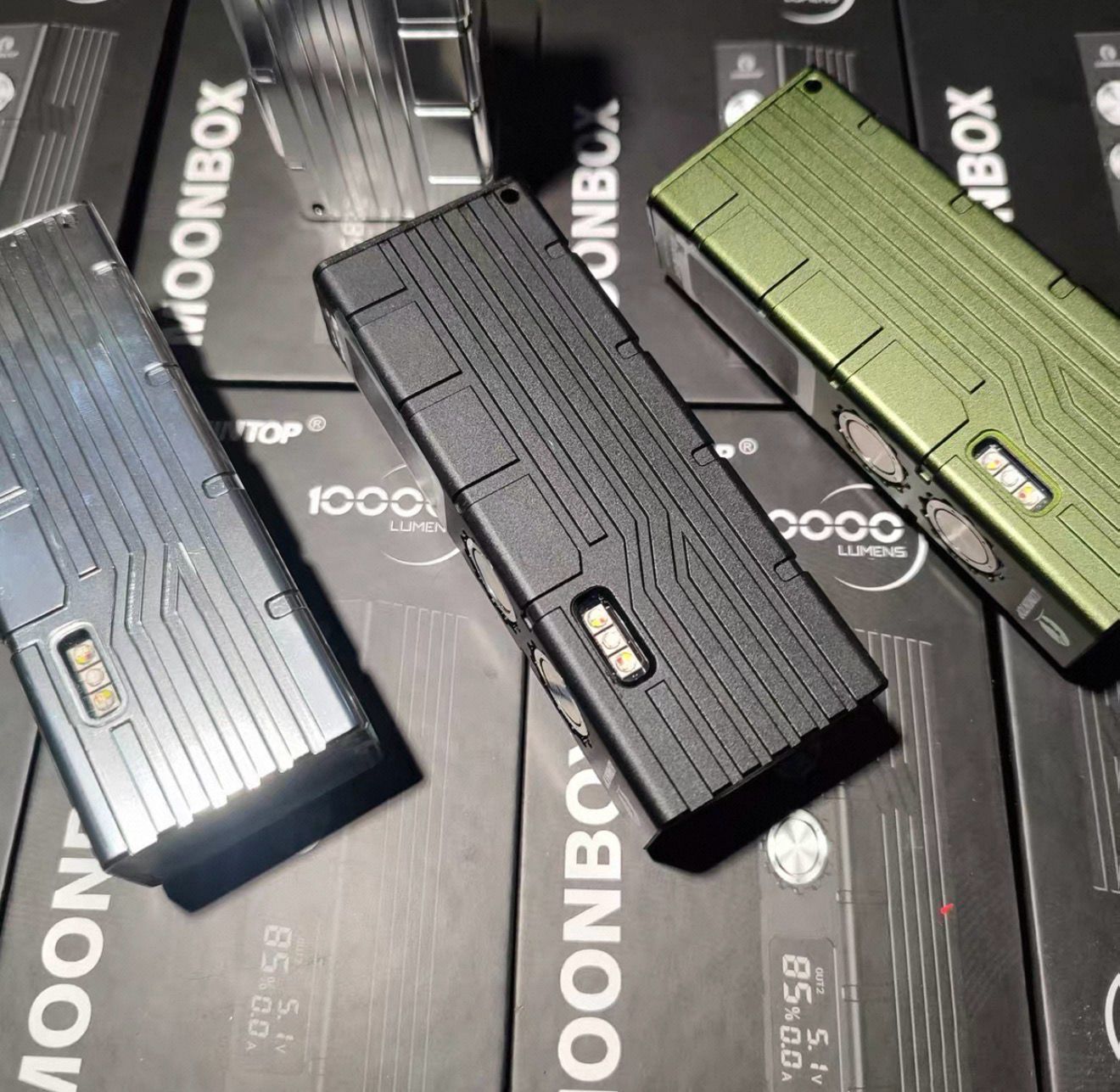 Flashlight 10000 Lumens High-Intensity Waterproof Outdoor Charging Box Side Light