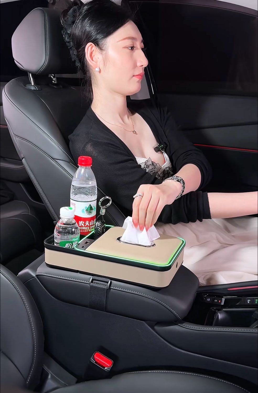 Car Bar Holder+Charger+Light ( For All Cars Universal )