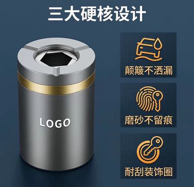 All-metal Cyber Mechanical Ashtray High-end Creative Personalized Car Desktop Anti-Flying Ash Gift for Men