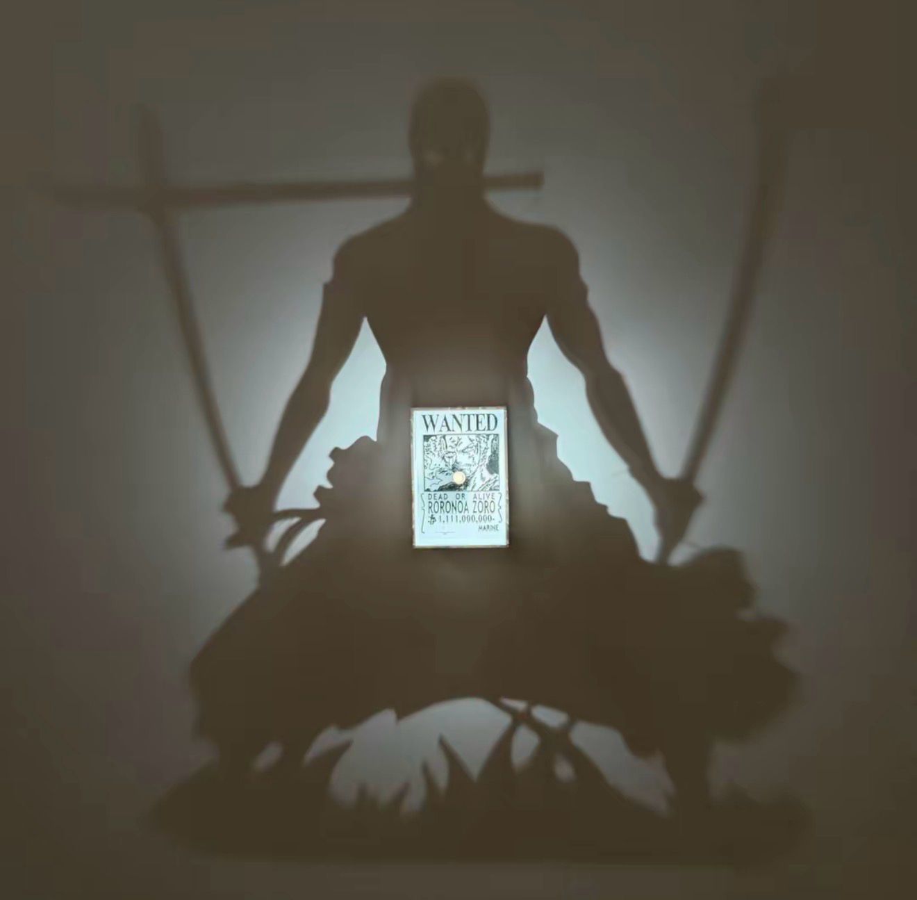 Zoro Creative Light and Shadow Night Light-Anime-themed Ambient Light-Perfect as a Birthday Surprise Gift for Friends