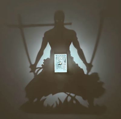Zoro Creative Light and Shadow Night Light-Anime-themed Ambient Light-Perfect as a Birthday Surprise Gift for Friends