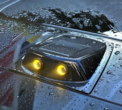 Car Funny Eye Decorative Rain Shield Decorative Accessories Waterproof( For All Cars )
