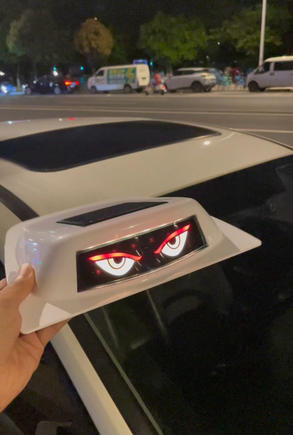 Car Funny Eye Decorative Rain Shield Decorative Accessories Waterproof( For All Cars )