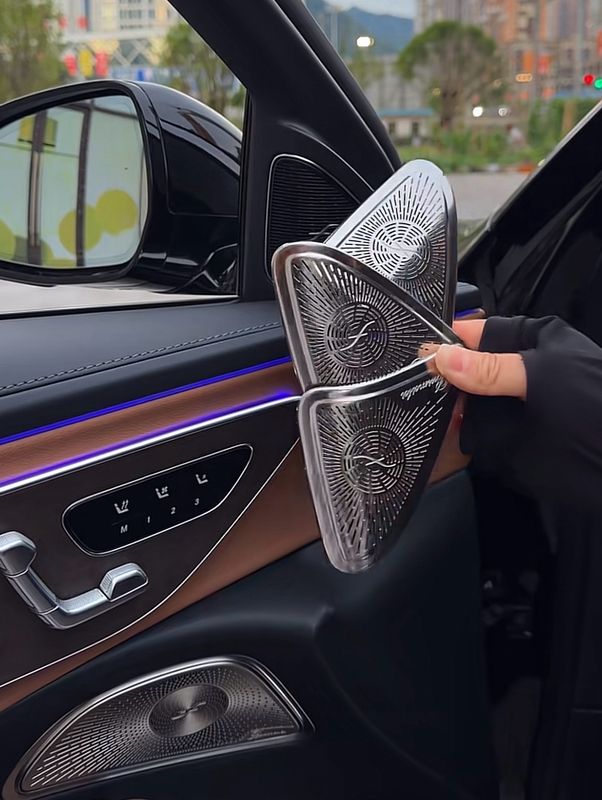 Mercedes-Benz S-C-E-Class-GLC-GLE-GLB Burmester Door Speaker Cover Interior Decoration Accessories and Modification Parts