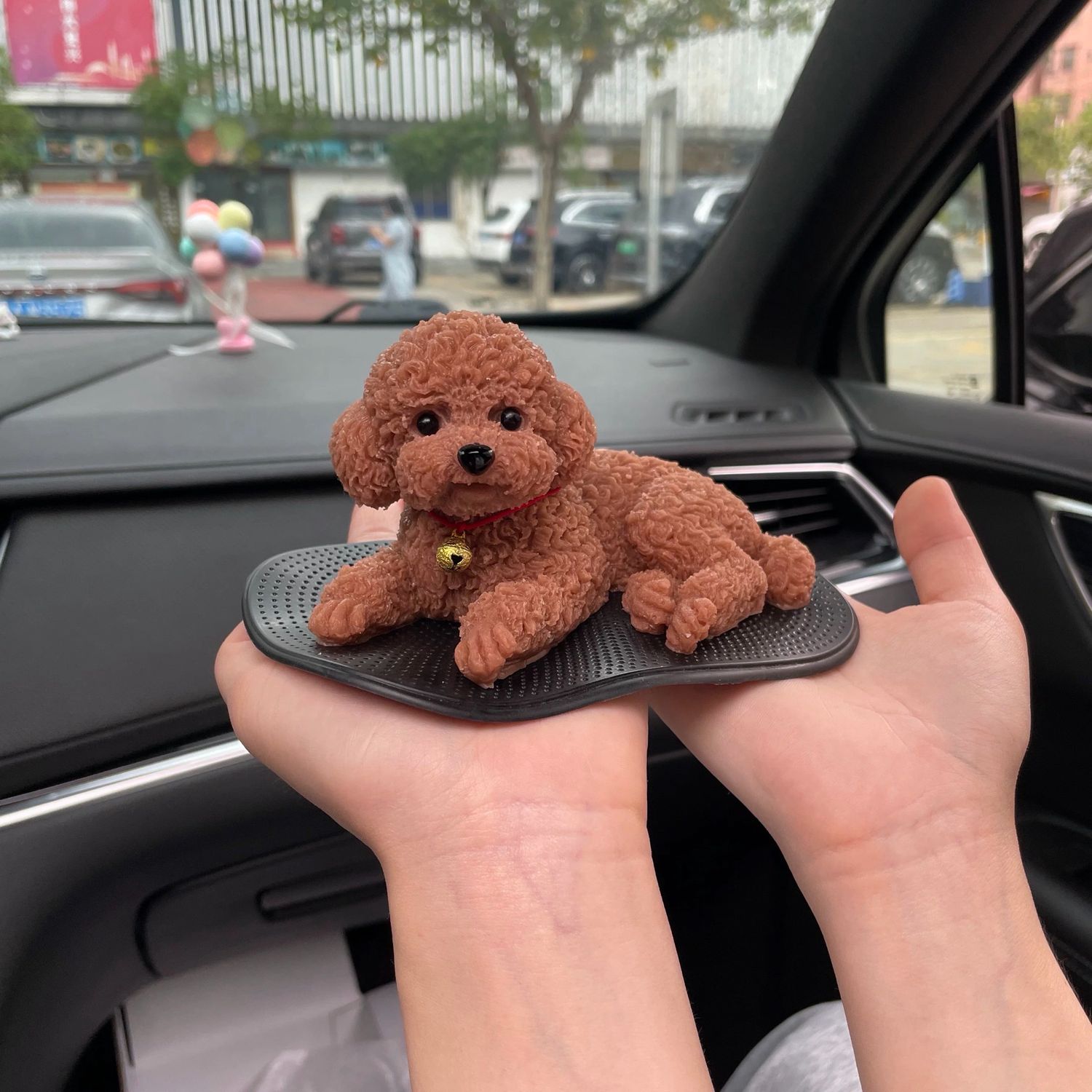 Silicone Puppy Dog Car Decorative Set ( Best Gift )