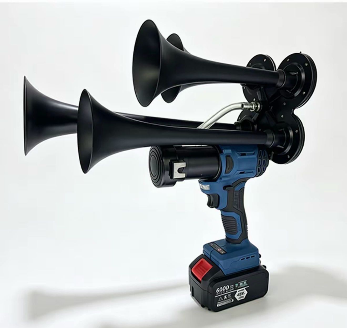 Handheld starting horn, super loud siren, bird and dog scare device air horn electric fire horn