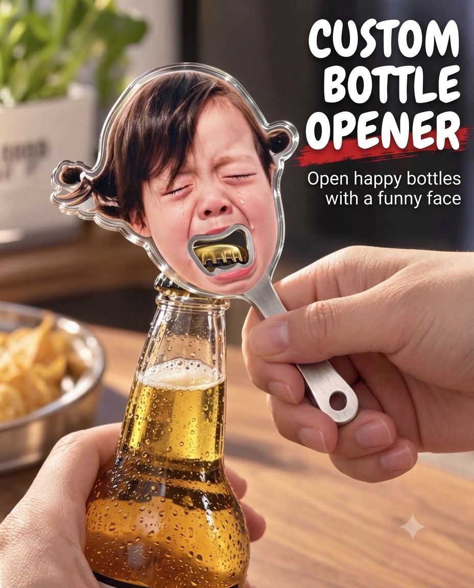 Custom Bottle Opener ( With Any Photo )