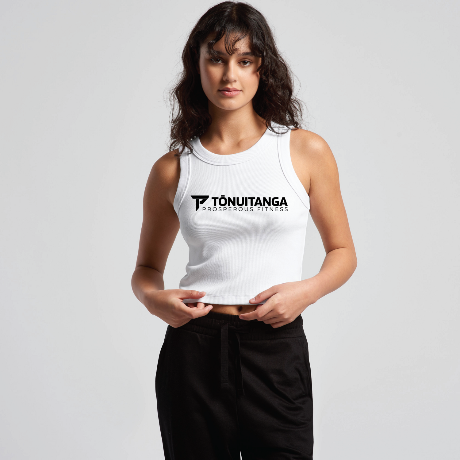 Women&#39;s Organic Rib Crop Tank