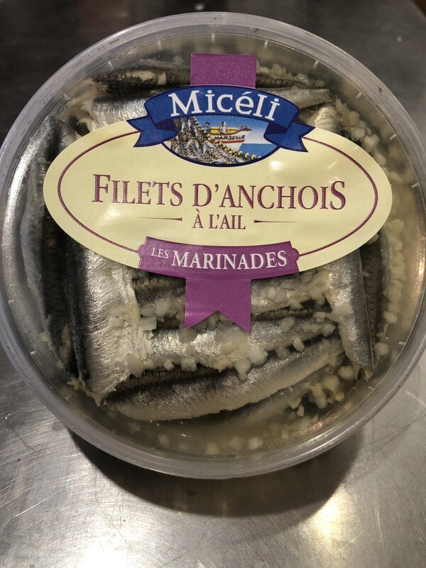 Anchovies In oil Garlic Cure (200g)