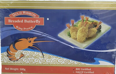 Breaded Butterfly Prawns 500g