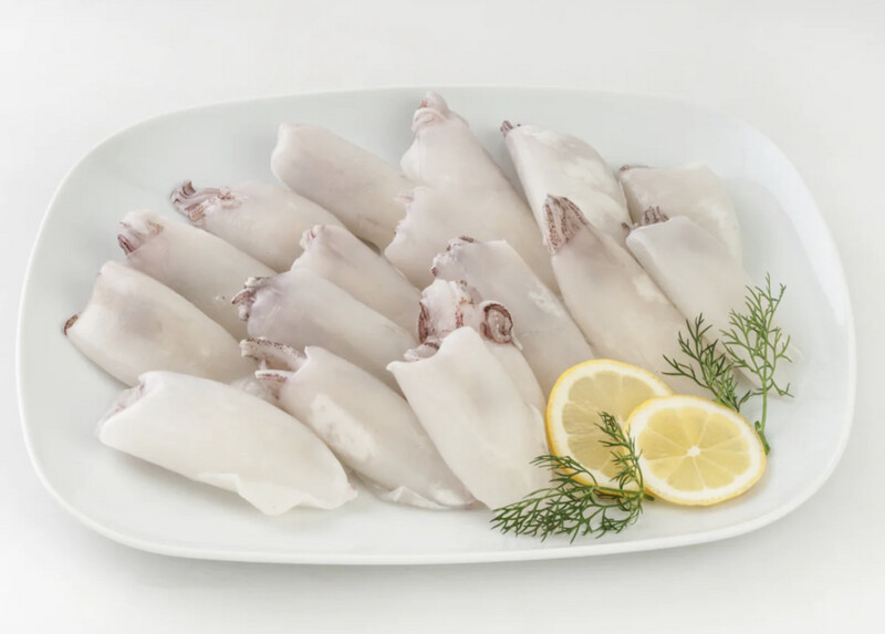 Baby Cleaned Squid (1Kg Bag, approx 10/20 per bag)
