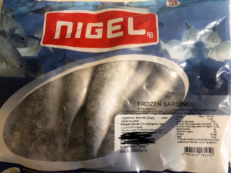 Frozen Sardines 1kg