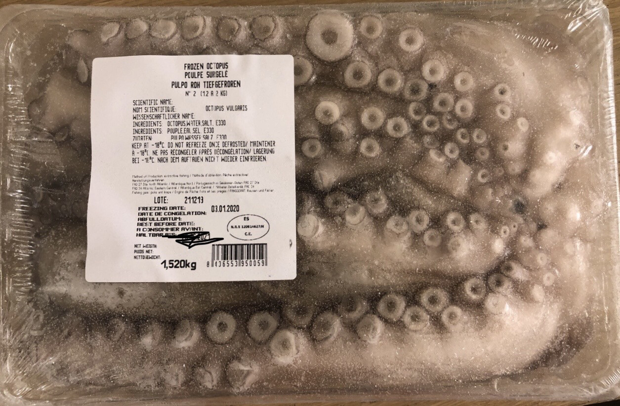 Frozen Large Octopus (av 1.5kg) Each