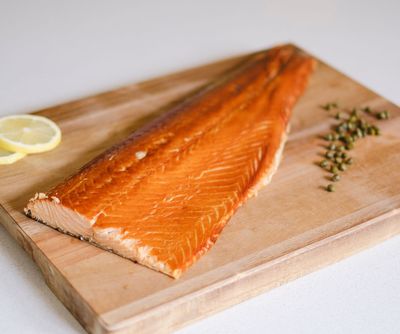 Hot Smoked Salmon Side 1-1.2kg Approx