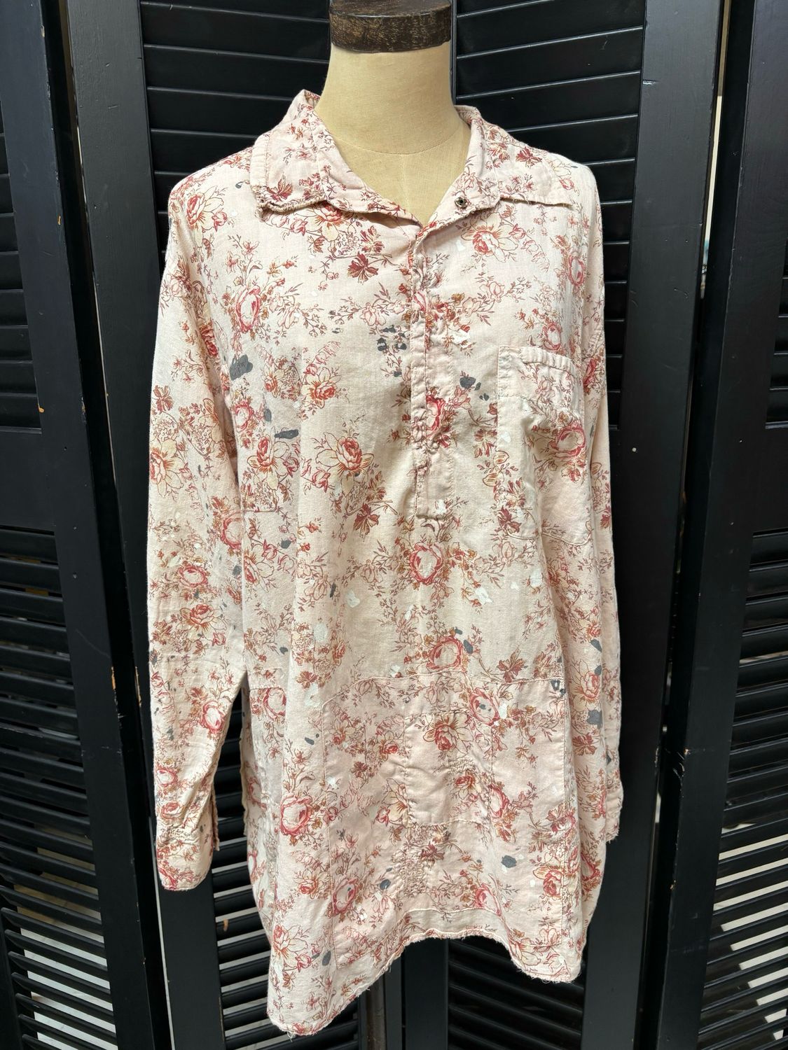 Magnolia Pearl | Floral Print Raya Shirt | Top 1299 | Cameo Rose