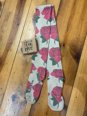 Magnolia Pearl | All For Roses OTK Socks | Sock 136 | Red Roses