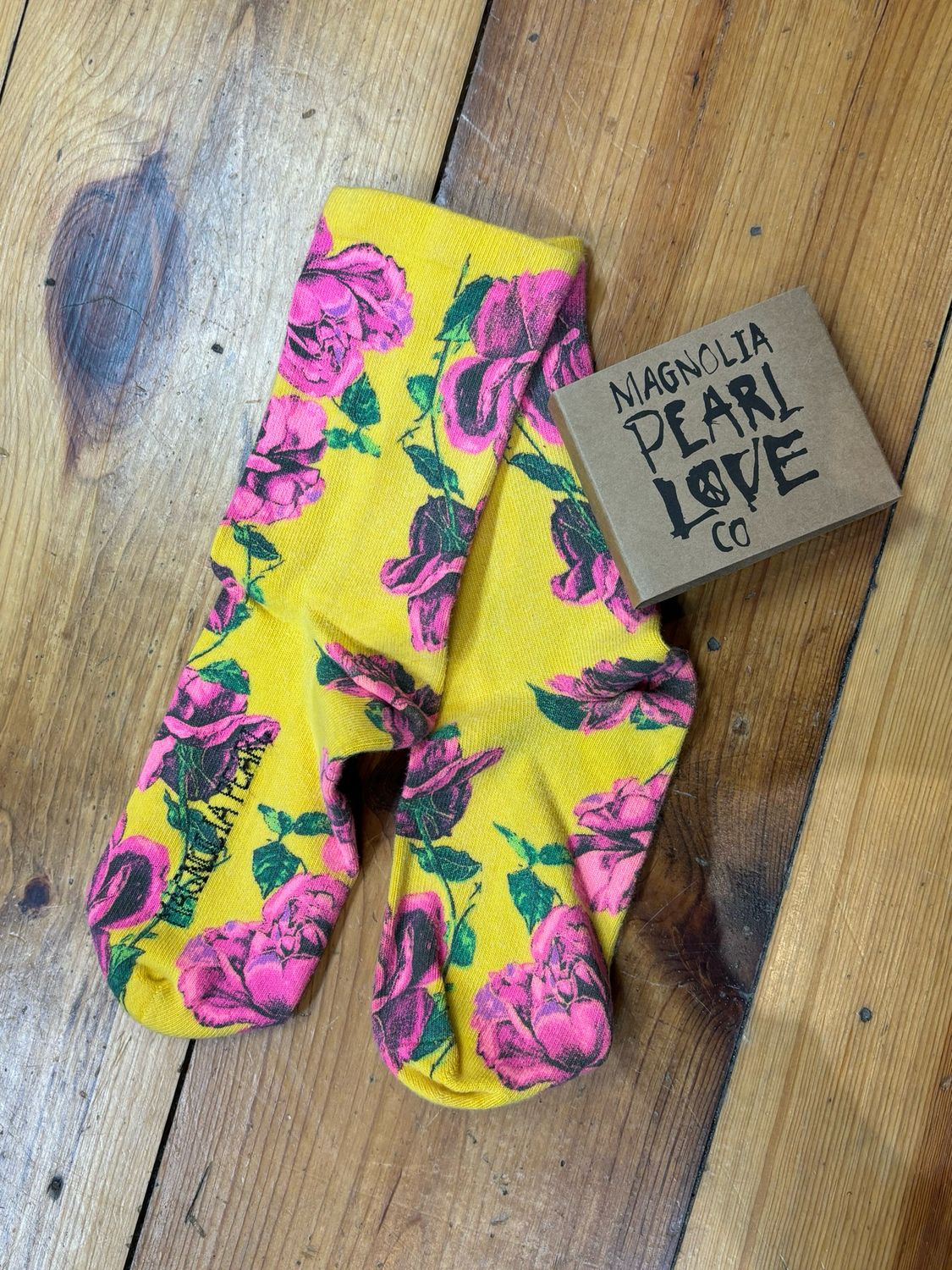 Magnolia Pearl | Floral MP Socks | Sock 141 | Morning Rose