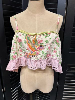 Magnolia Pearl | Eyelet Layering Wrap Tank | Tank 414 | Emma Rose