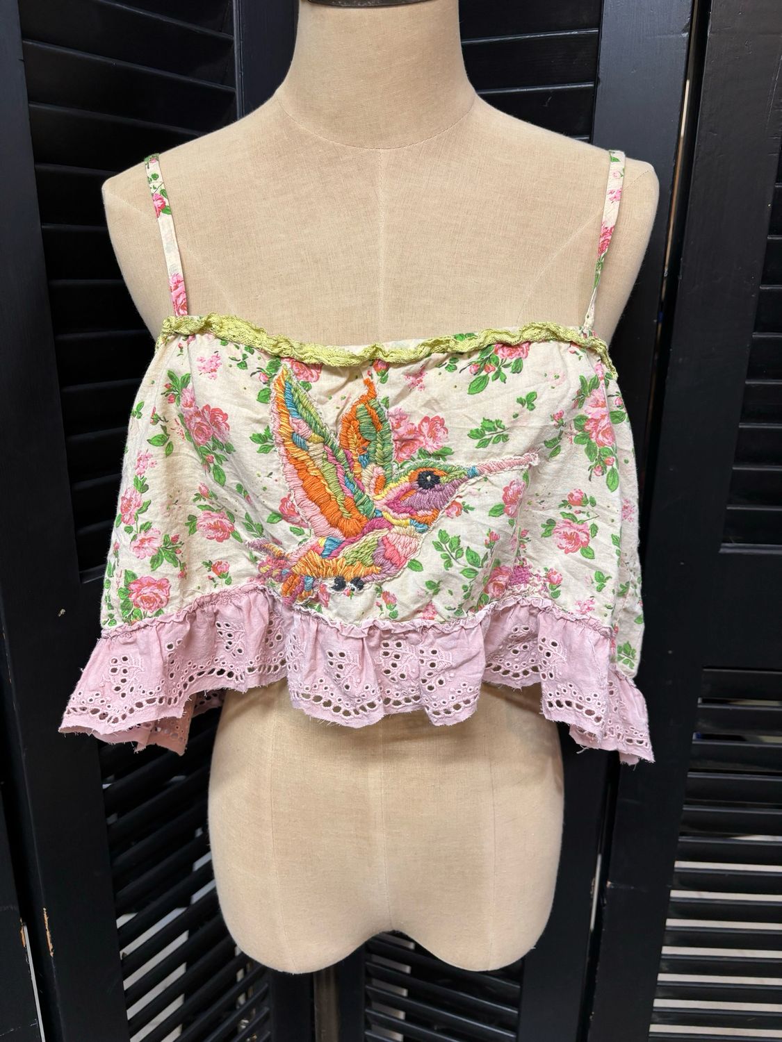 Magnolia Pearl | Eyelet Layering Wrap Tank | Tank 414 | Emma Rose