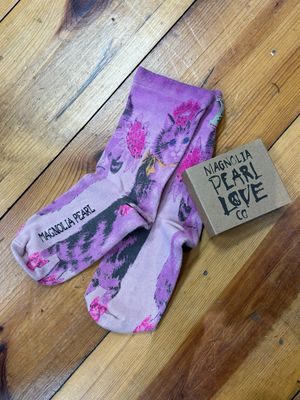 Magnolia Pearl | Margaret MP Socks | Sock 174 | Allium Dip Dye