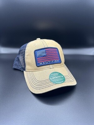 American Flag Nautifish Hat