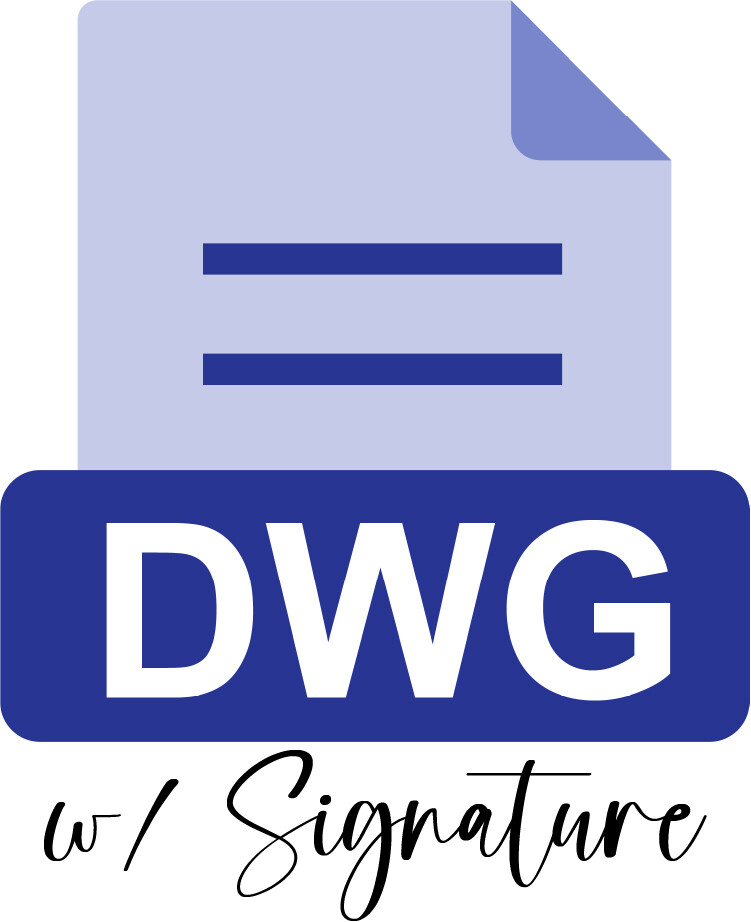 E-File: DWG, Architect Massachusetts w/ Signature