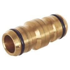 NETA BRASS 2 END COUPLER 18MM