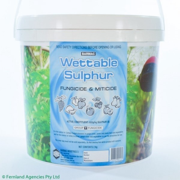 BARMAC WETTABLE SULPHUR FUNGICIDE 2KG