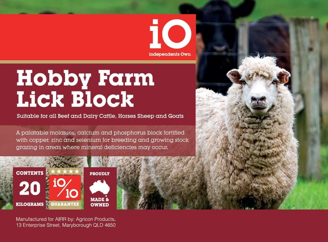 IO HOBBY FARM BLOCK 20KG