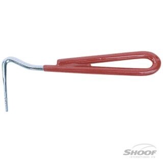 HOOF PICK NICKEL-PLATED (RED)