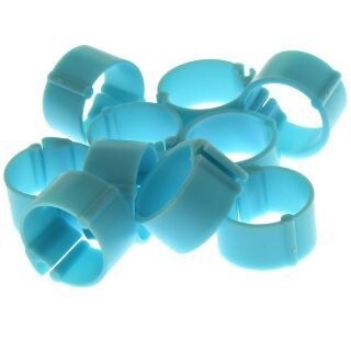 10 PACK 13MM BLUE LEG BAND CHICKEN 212044