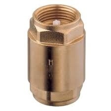 BRASS SPRING LOADED CHECK VALVE 40MM - 1 1/2&quot;