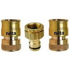 NETA BRASS UNIVERSAL HOSE FITTINGS SET 12MM