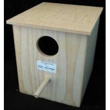 PLYWOOD PARROT NEST BOX 40CM