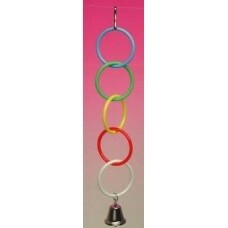HANGING OLYMPIC RINGS WITH BELL- 6459
