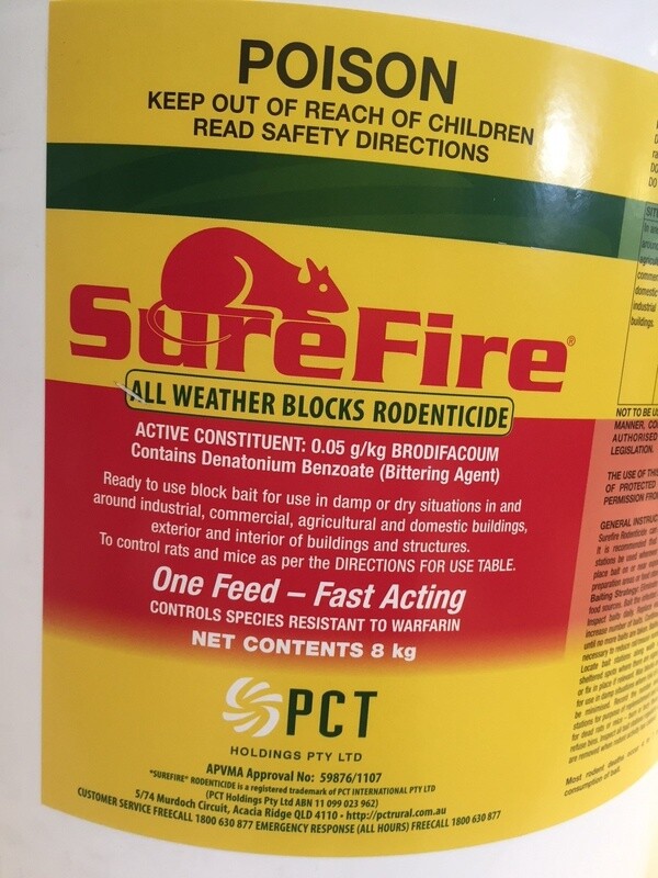 SUREFIRE RODENT BLOCK 8KG