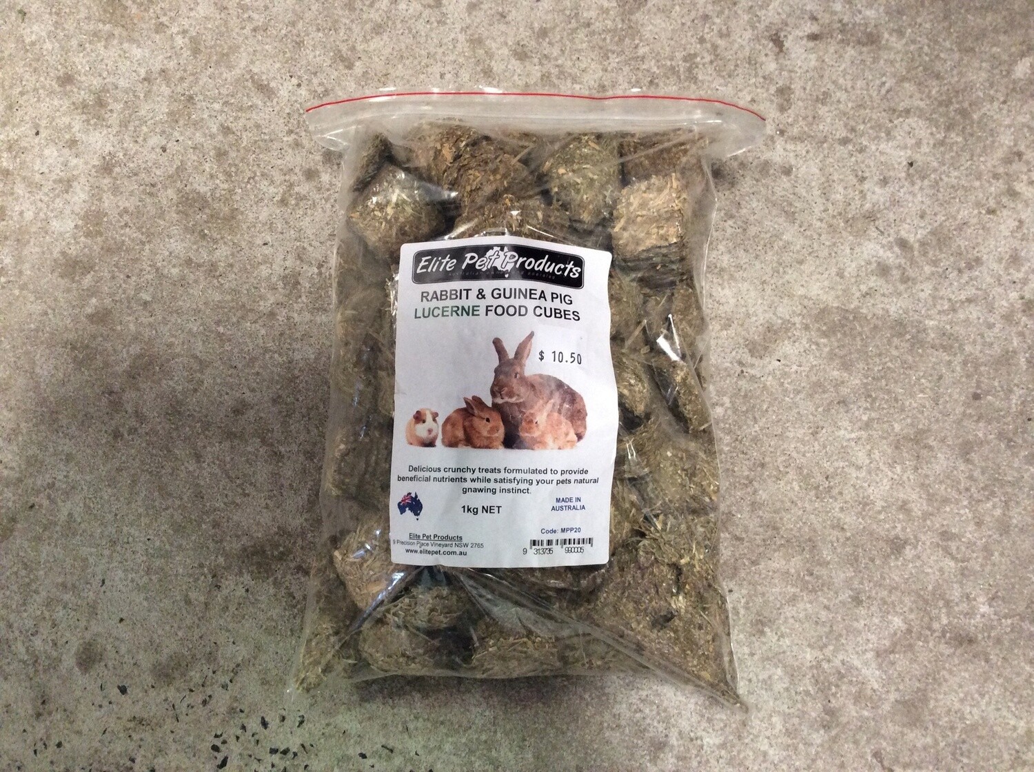 RABBIT &amp; GUINEA PIG LUCERNE CUBES 1KG- MPP20
