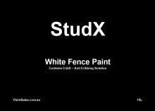 FENCE PAINT WHITE STUDX 15L