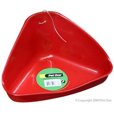 Corner Toilet for Guinea Pig Small 16x10cm Red Blue