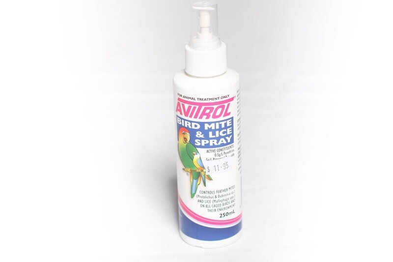 AVITROL BIRD MITE &amp; LICE SPRAY 250ML