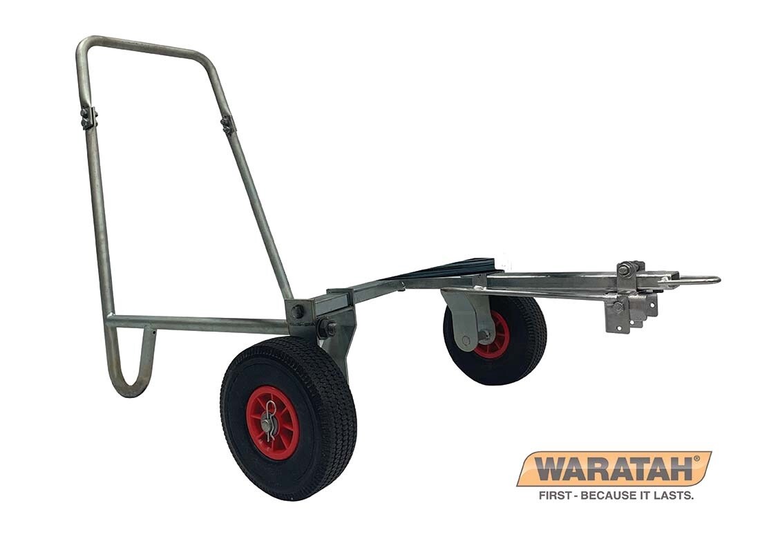 WARATAH 3-WAY WIRE SPINNER TROLLEY WITH WHEELS