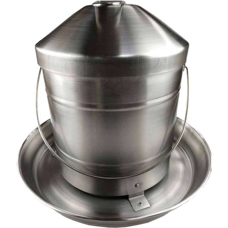 GREENLEAF 8KG STAINLESS STEEL POULTRY FEEDER