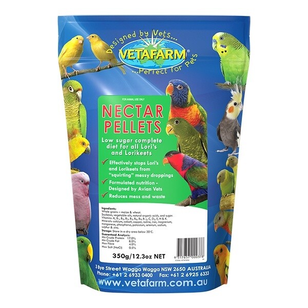 VETAFARM NECTAR PELLETS 350GM