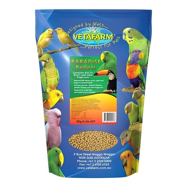 VETAFARM PARADISE PELLETS 2KG